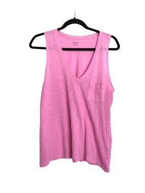 MADEWELL- WOMENS V-NECK LIGHT WEIGHT TANK TOP SIZE MEDIUM